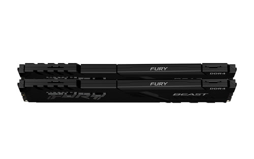 Kingston Technology FURY 32GB 3200MT/s DDR4 CL16 DIMM (Kit of 2) 1Gx8 Beast Black Kingston Technology FURY 32GB 3200MT/s DDR4 CL16 DIMM (Kit of 2) 1Gx8 Beast Black